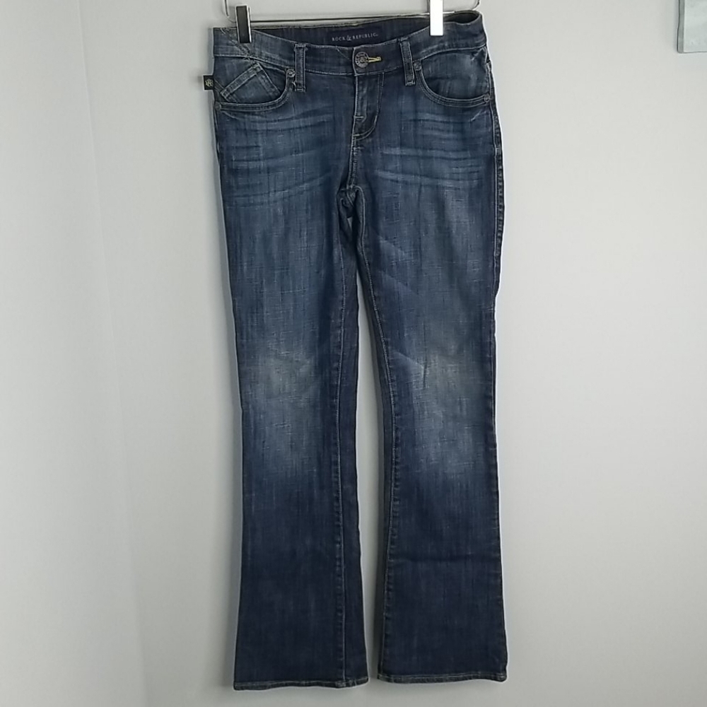 Rock & Republic Boot Cut Beaded Jeans 2